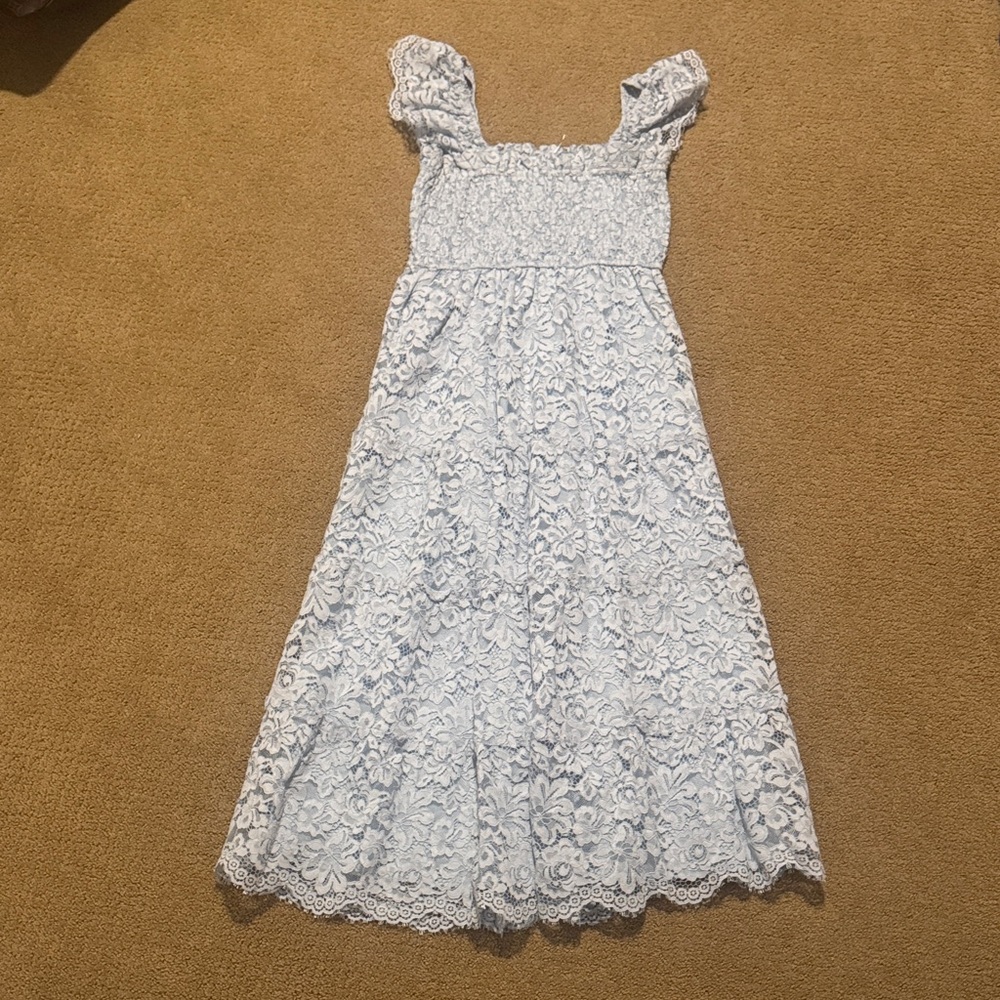 Altar'd State Light Blue Floral Kids Dress